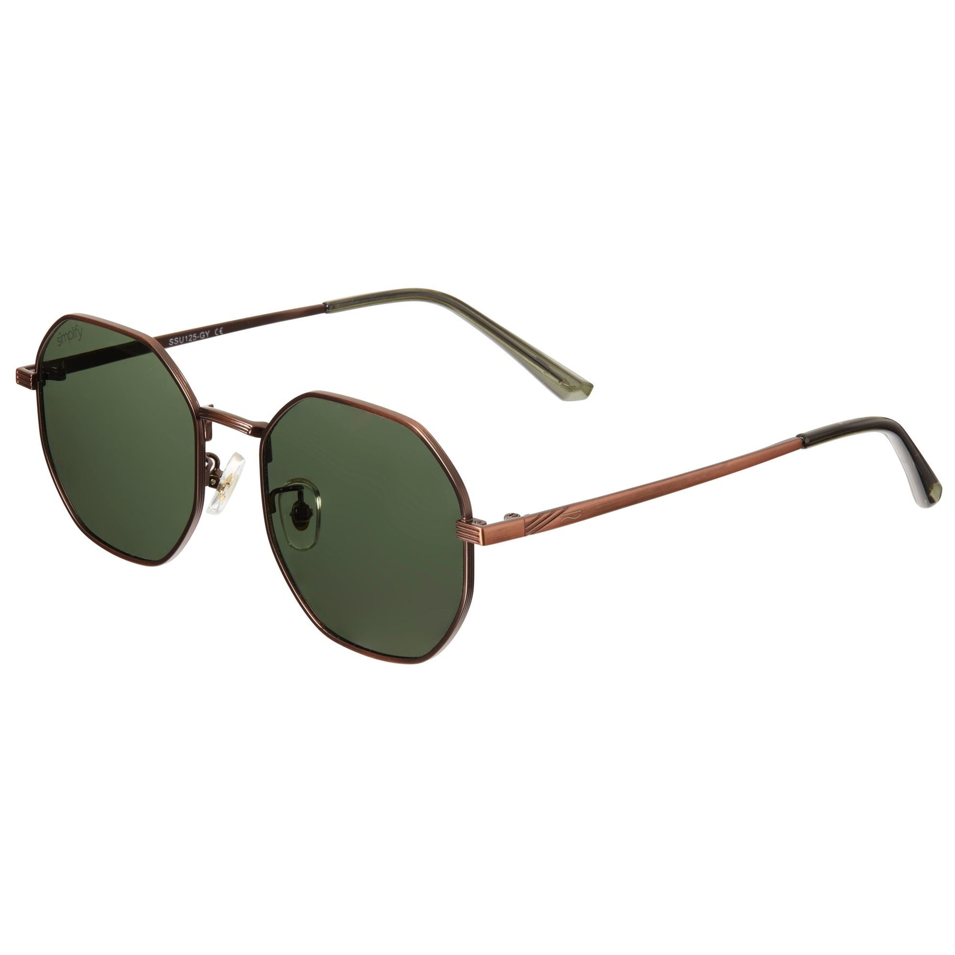 Simplify Ezra Polarized Sunglasses - Bronze/Green - SSU125-GY