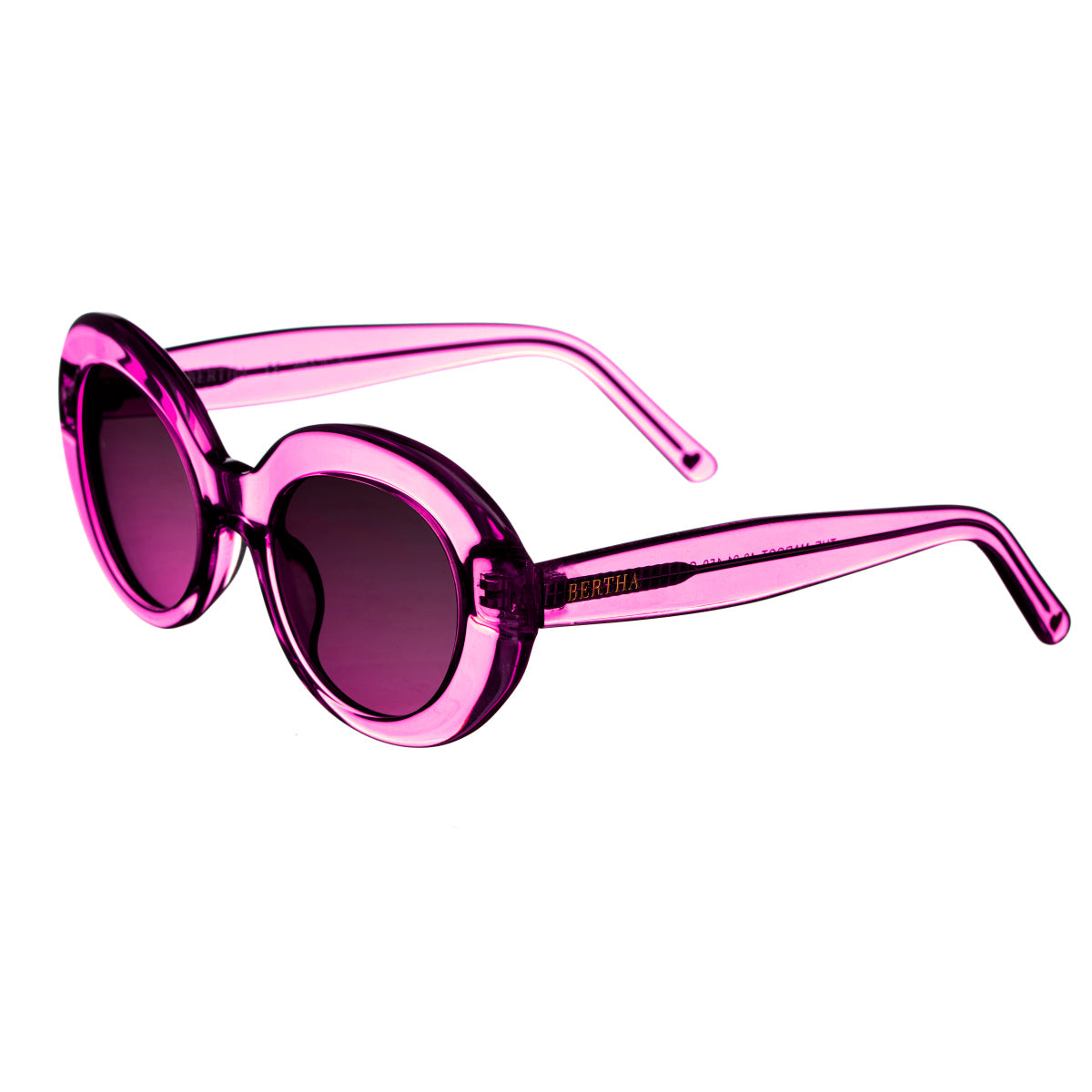 Bertha Margot Handmade in Italy Sunglasses - Purple - BRSIT102-2