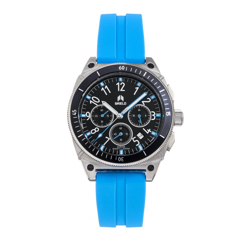 Shield Sonar Chronograph Strap Watch w/Date - Ruumur