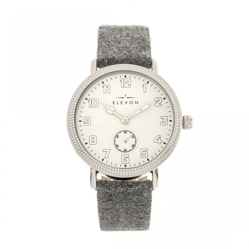 Elevon Northrop Wool-Overlaid Leather-Band Watch