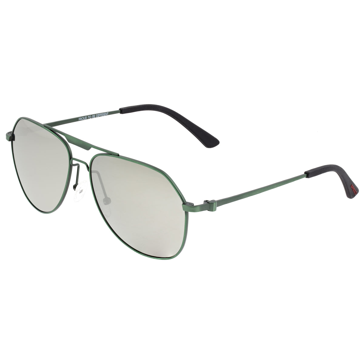 Breed Mount Titanium Polarized Sunglasses - Green/Silver - BSG056GN