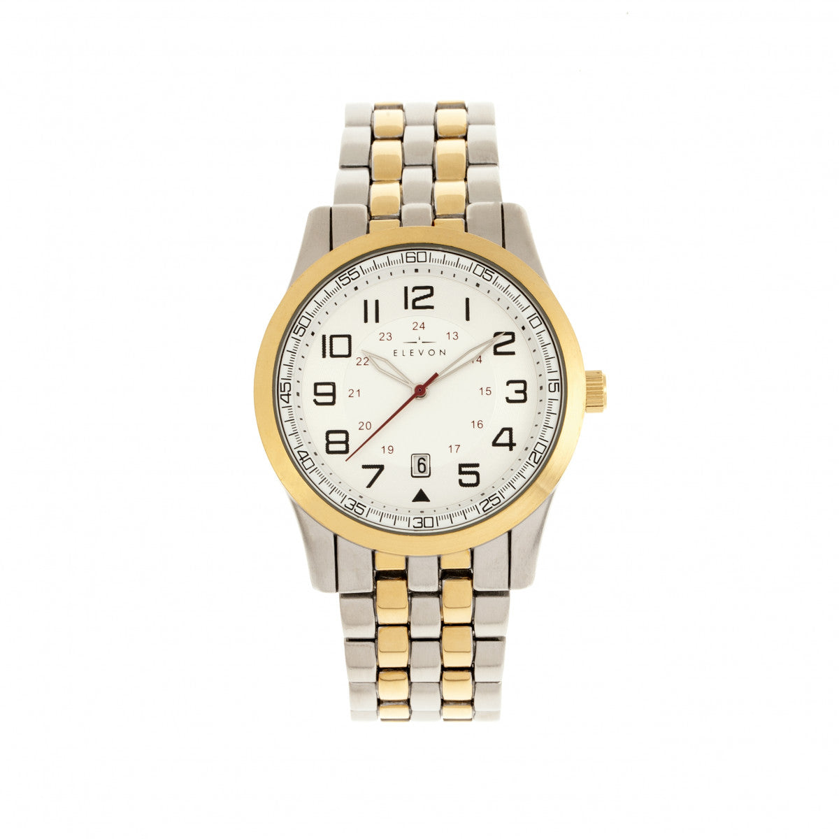 Elevon Garrison Bracelet Watch w/Date - Gold/White - ELE105-5