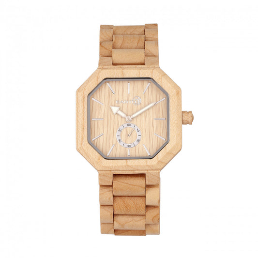 Earth Wood Acadia Bracelet Watch - Khaki/Tan - ETHEW4701