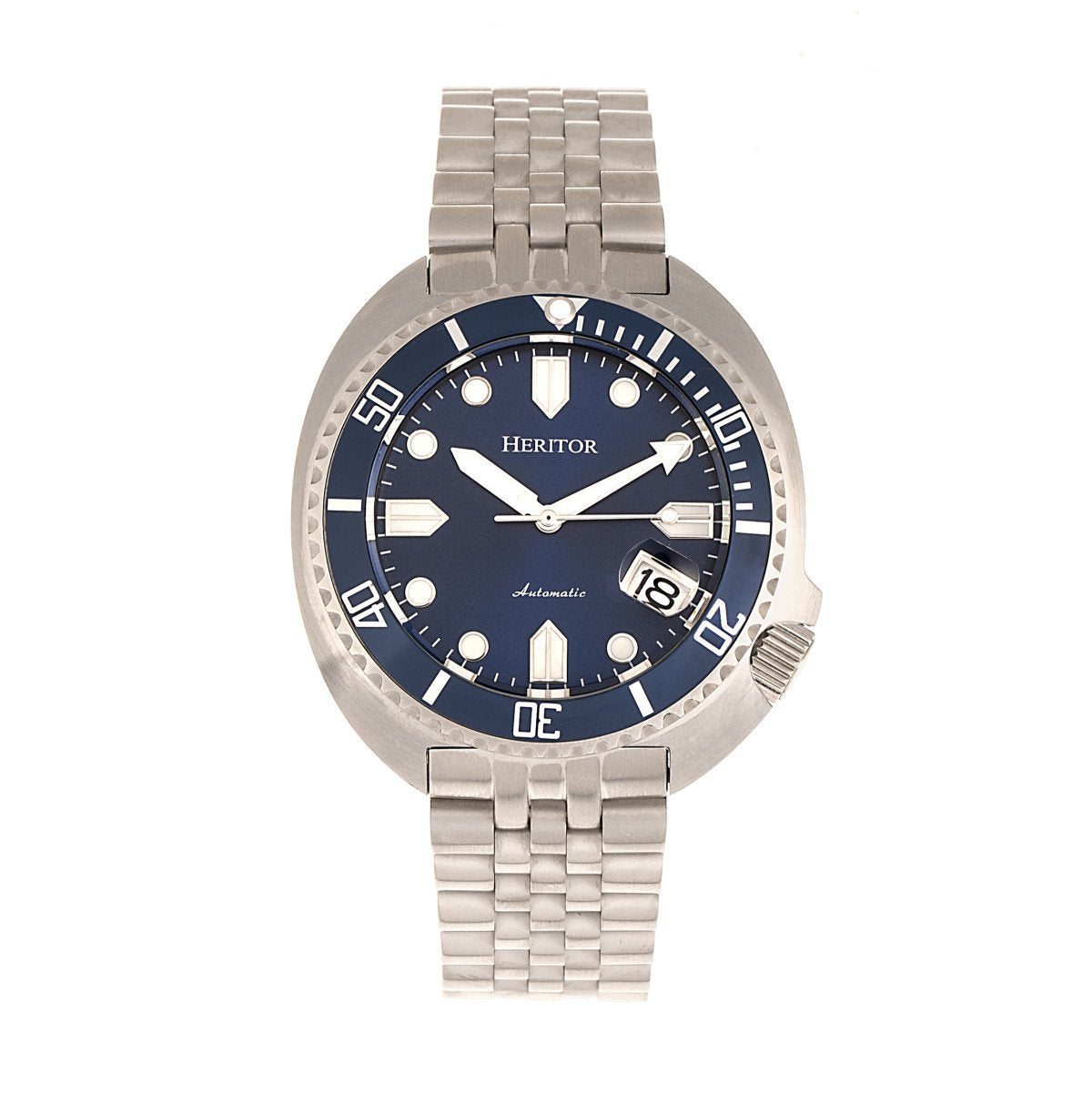 Heritor Automatic Morrison Bracelet Watch w/Date - Blue - HERHR7614