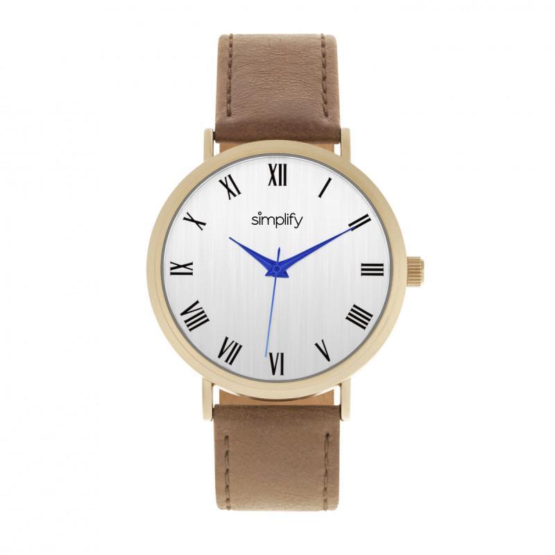 Simplify The 2900 Leather-Band Watch