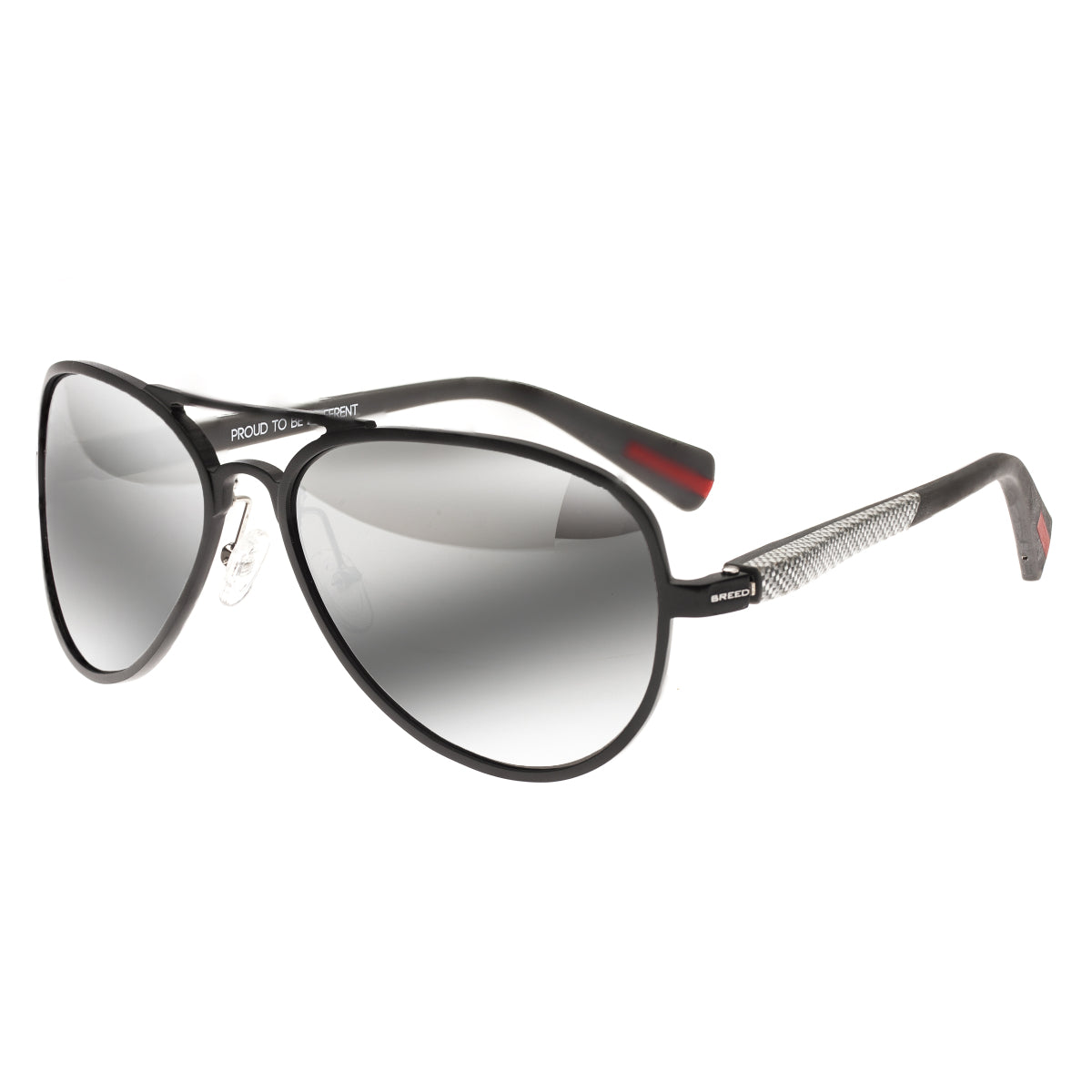 Breed Dorado Titanium Polarized Sunglasses - Black/Black - BSG030BK