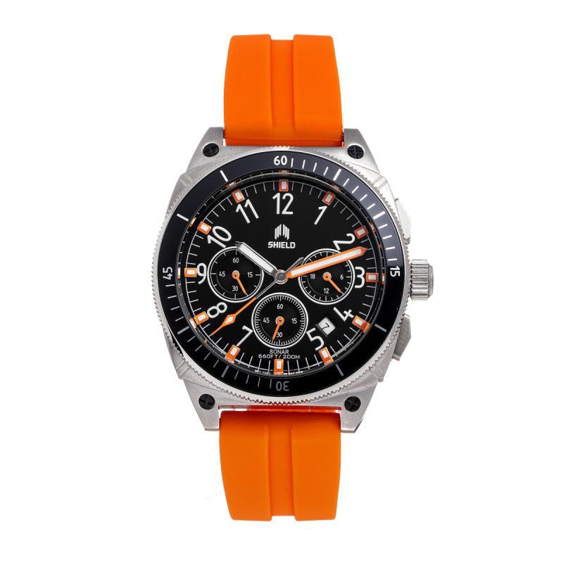 Shield Sonar Chronograph Strap Watch w/Date - Ruumur