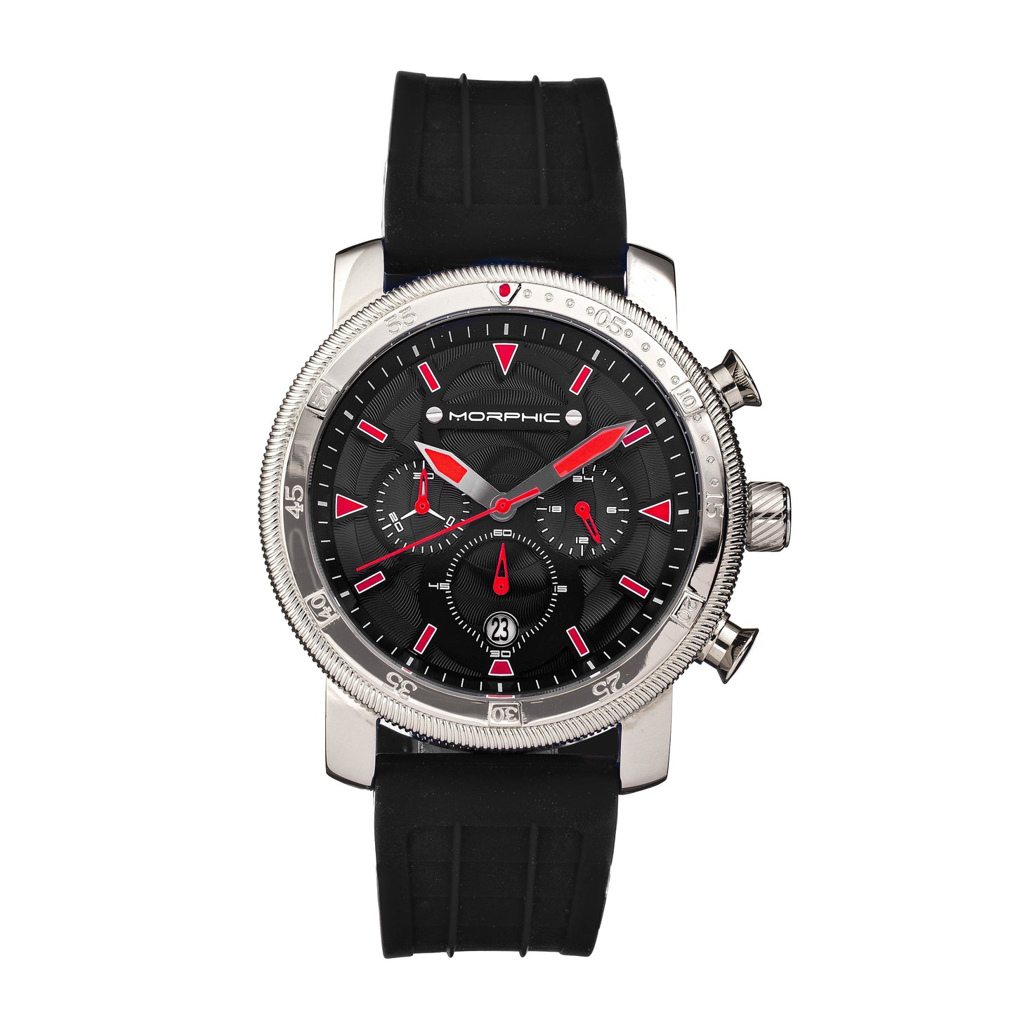 Morphic M90 Series Chronograph Watch w/Date - Black/Red - MPH9001