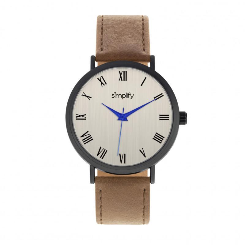 Simplify The 2900 Leather-Band Watch