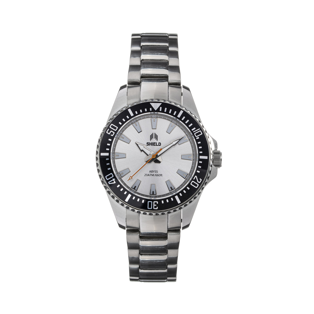 Shield Abyss Bracelet Watch - Silver/Black - SLDSH111-1