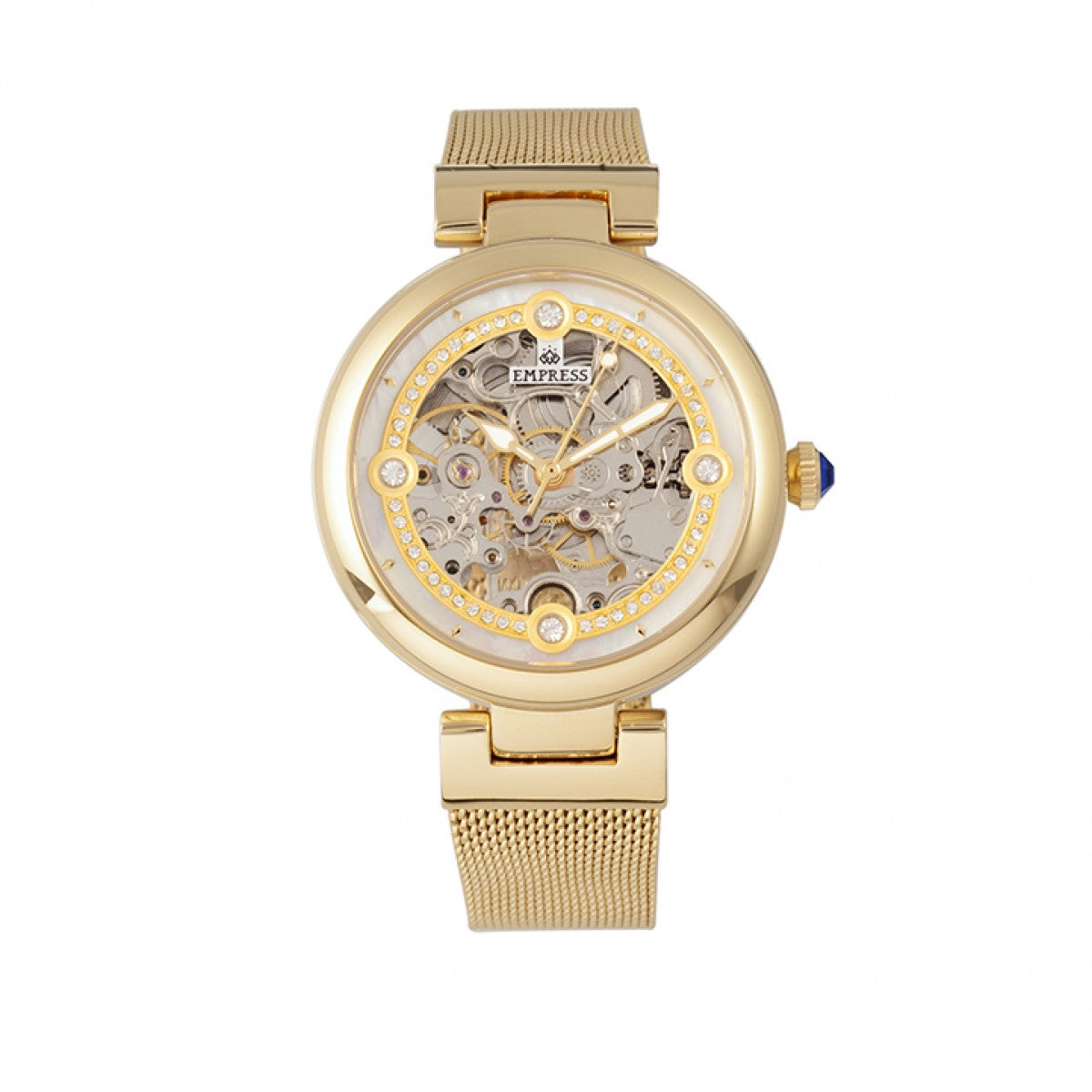 Empress Adelaide Automatic Skeleton Ladies Watch - Gold - EMPEM2502