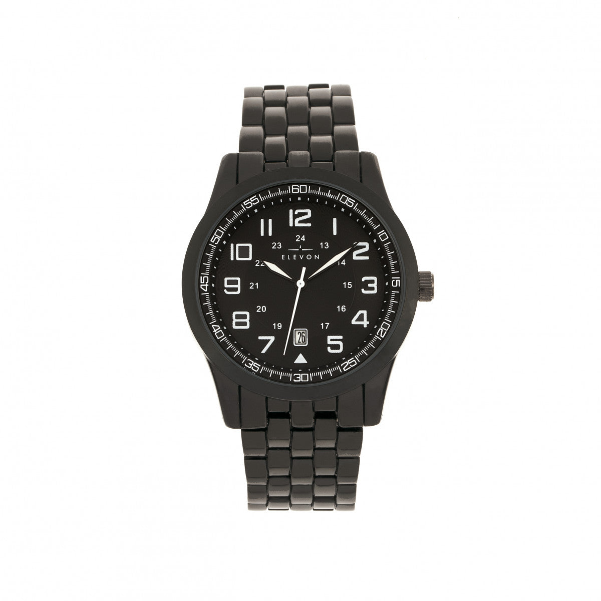 Elevon Garrison Bracelet Watch w/Date - Black - ELE105-6