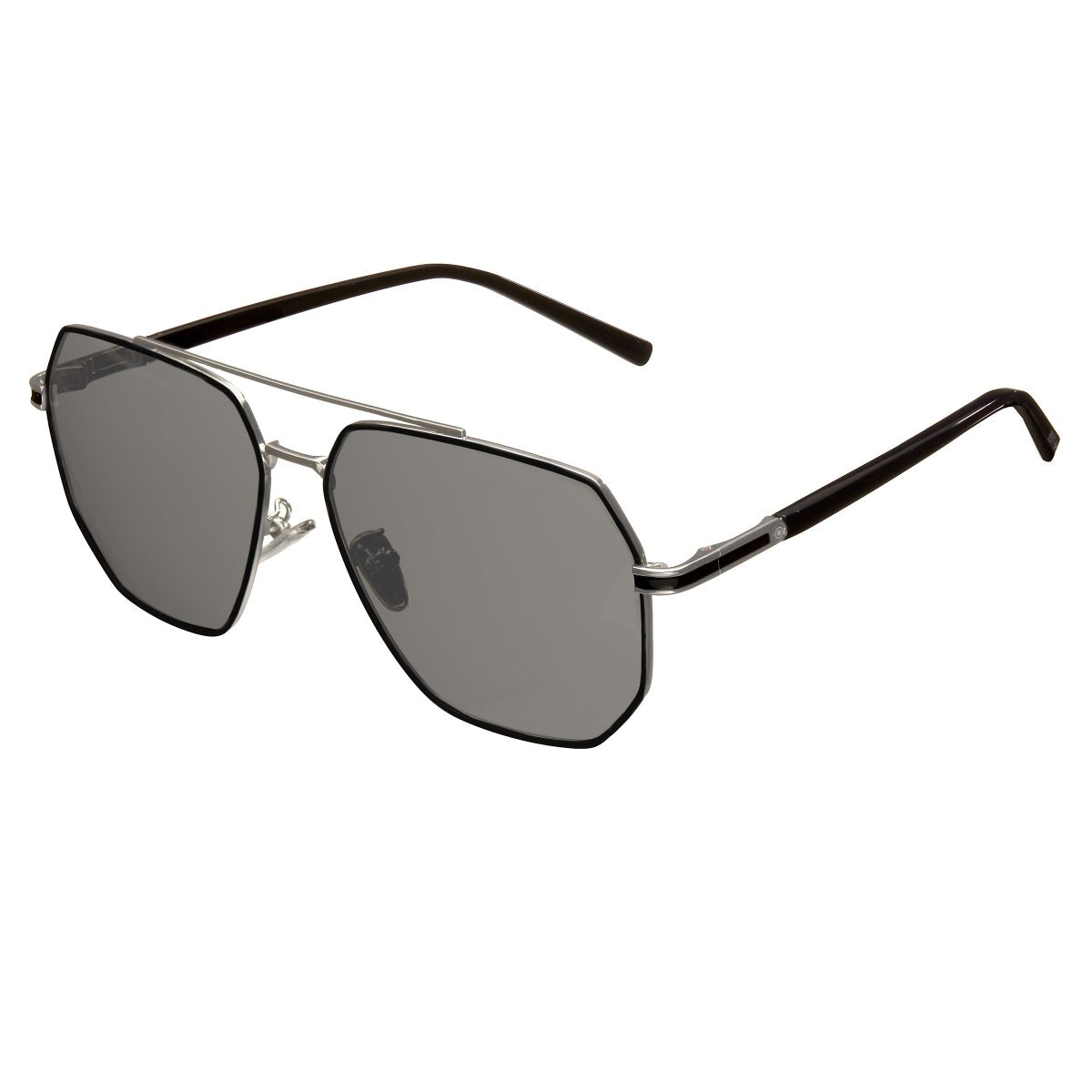 Bertha Brynn Polarized Sunglasses - Silver/Black - BRSBR035BK