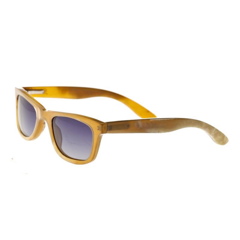 Bertha Zoe Buffalo-Horn Polarized Sunglasses