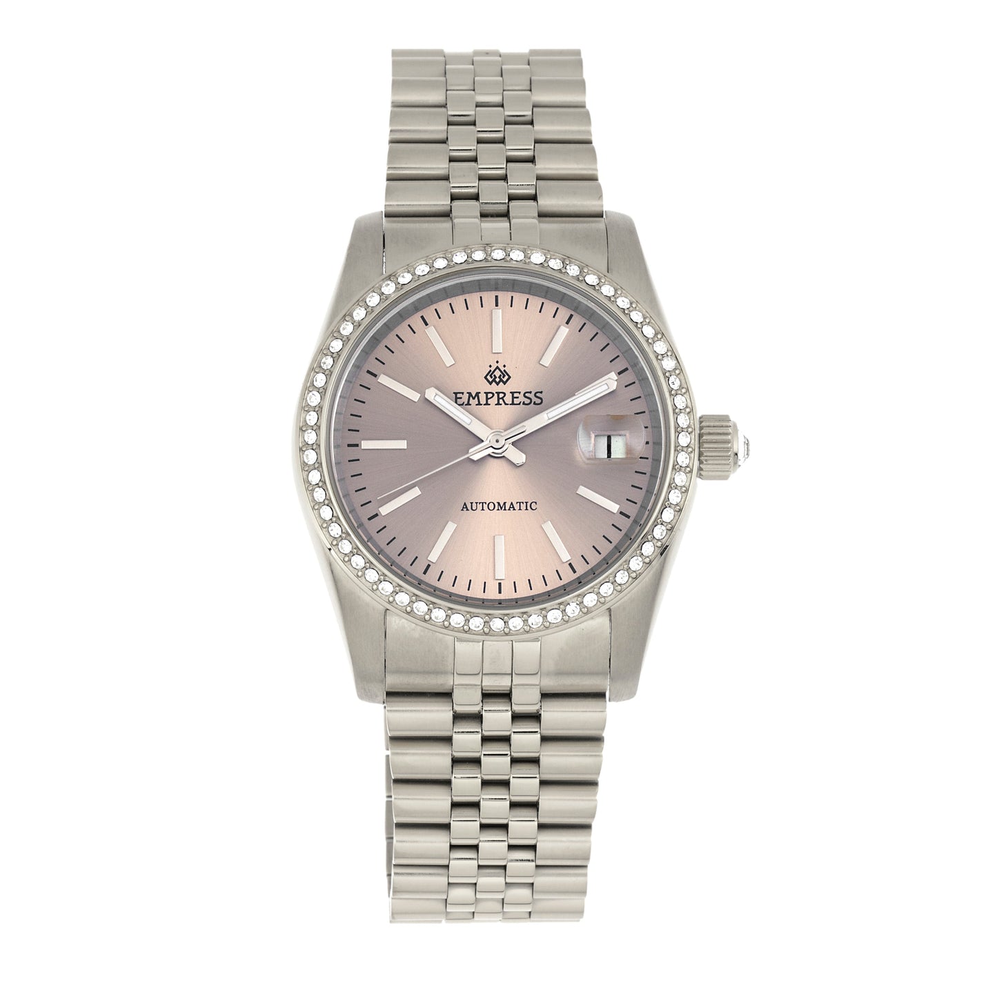 Empress Constance Automatic Bracelet Watch w/Date - Silver/Pewter - EMPEM1503