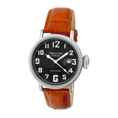 Heritor Automatic Olds Leather-Band Watch