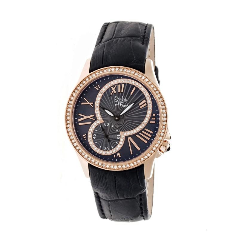 Sophie & Freda Toronto Leather-Band Ladies Watch