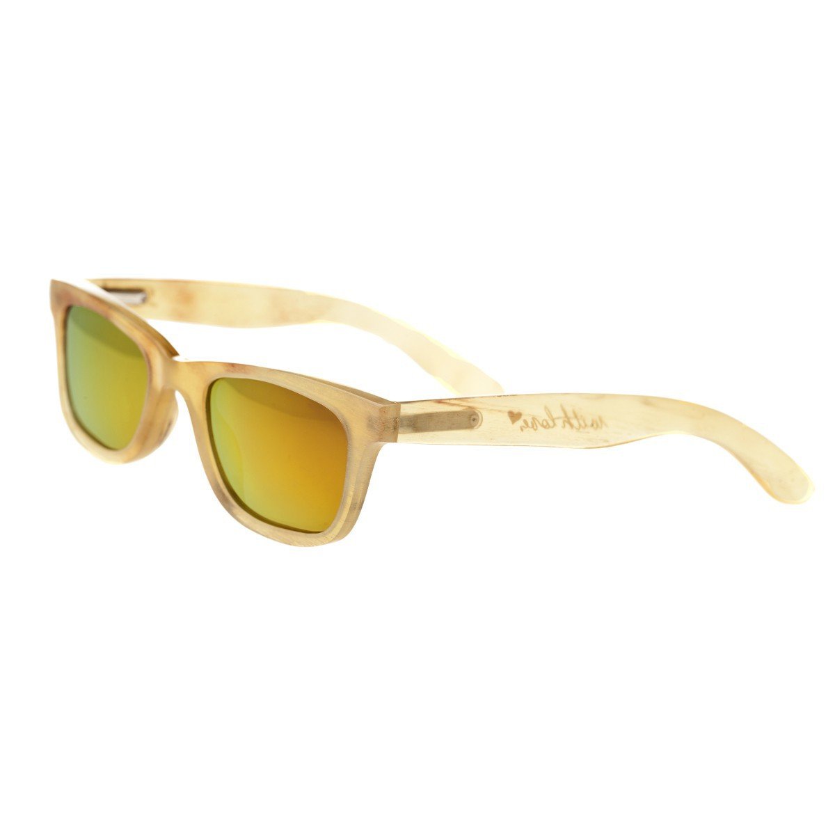 Bertha Zoe Buffalo-Horn Polarized Sunglasses - Honey/Gold - BRSBR008C