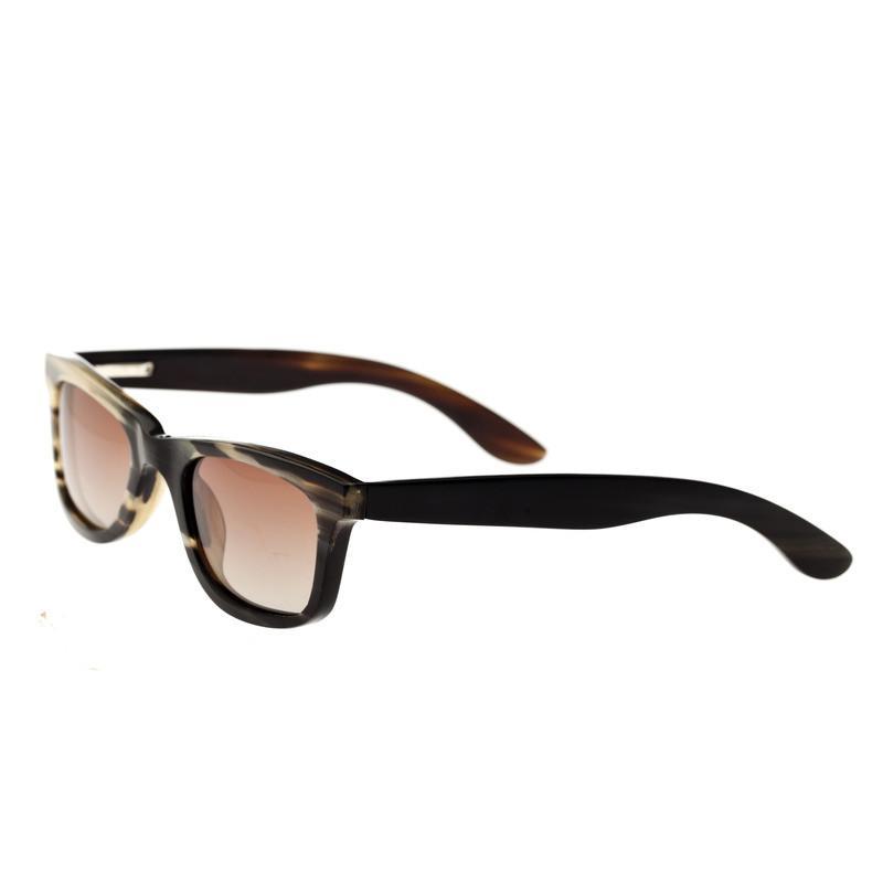 Bertha Zoe Buffalo-Horn Polarized Sunglasses