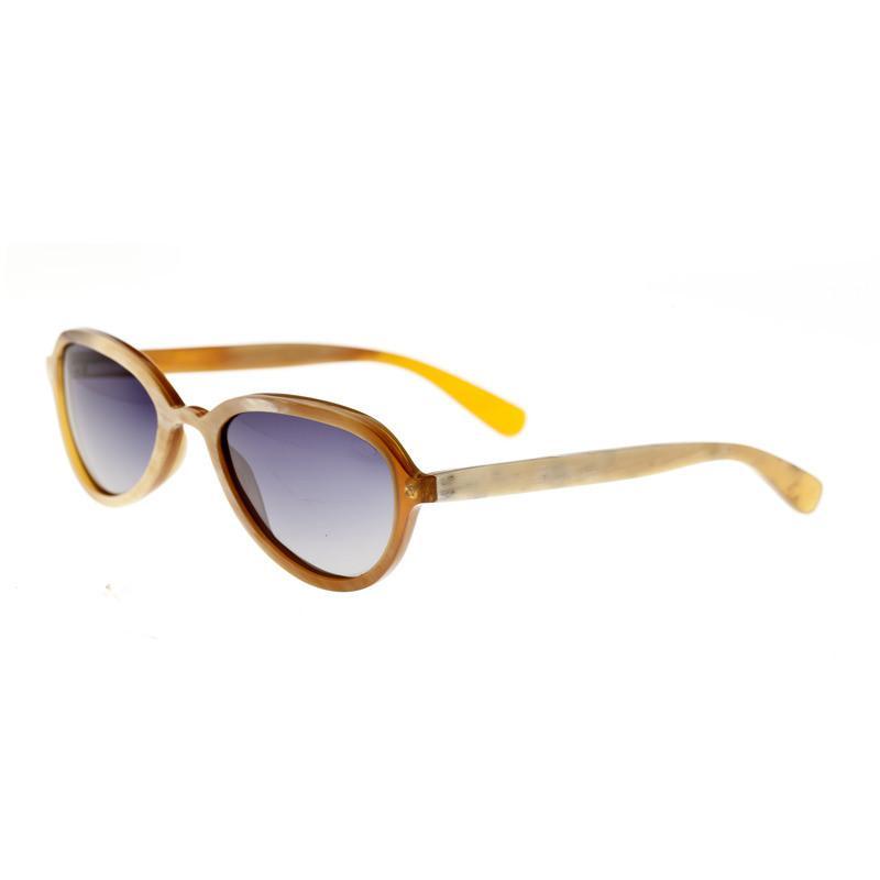 Bertha Alexa Buffalo-Horn Polarized Sunglasses