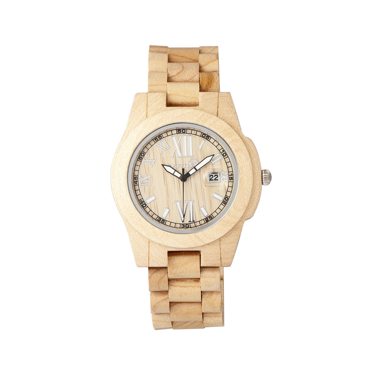 Earth Wood Heartwood Bracelet Watch w/Date - Khaki/Tan - ETHEW1501