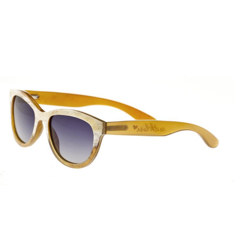 Bertha Carly Buffalo-Horn Polarized Sunglasses