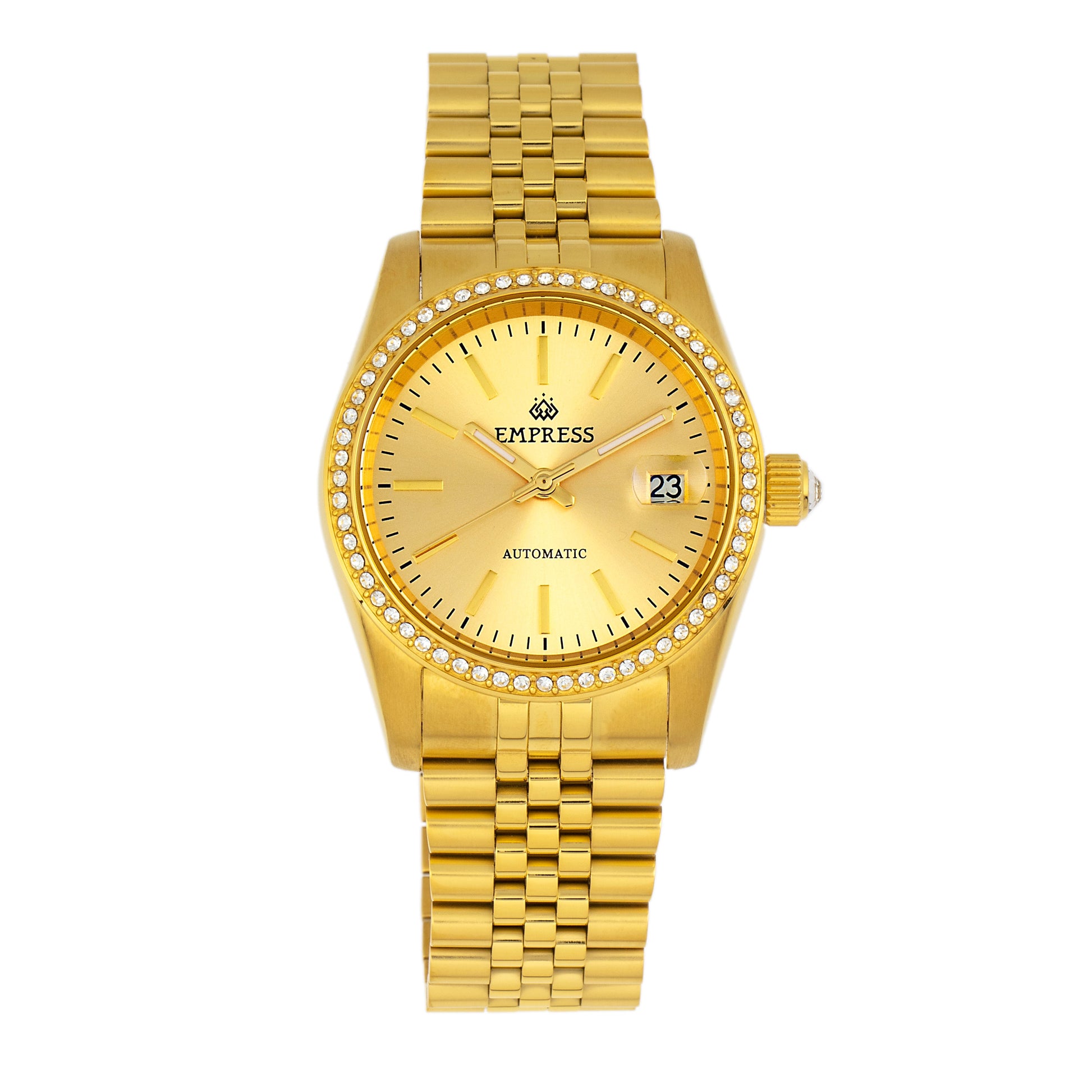 Empress Constance Automatic Bracelet Watch w/Date - Gold - EMPEM1508