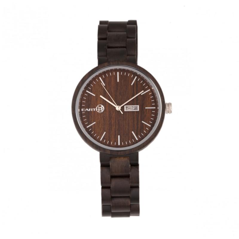 Earth Wood Mimosa Bracelet Watch w/Day/Date - Ruumur