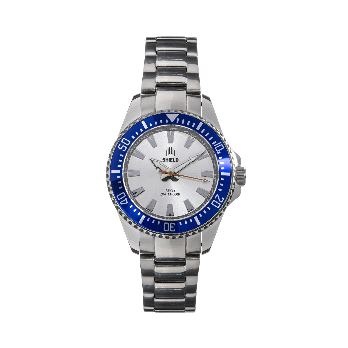 Shield Abyss Bracelet Watch - Silver/Blue - SLDSH111-5