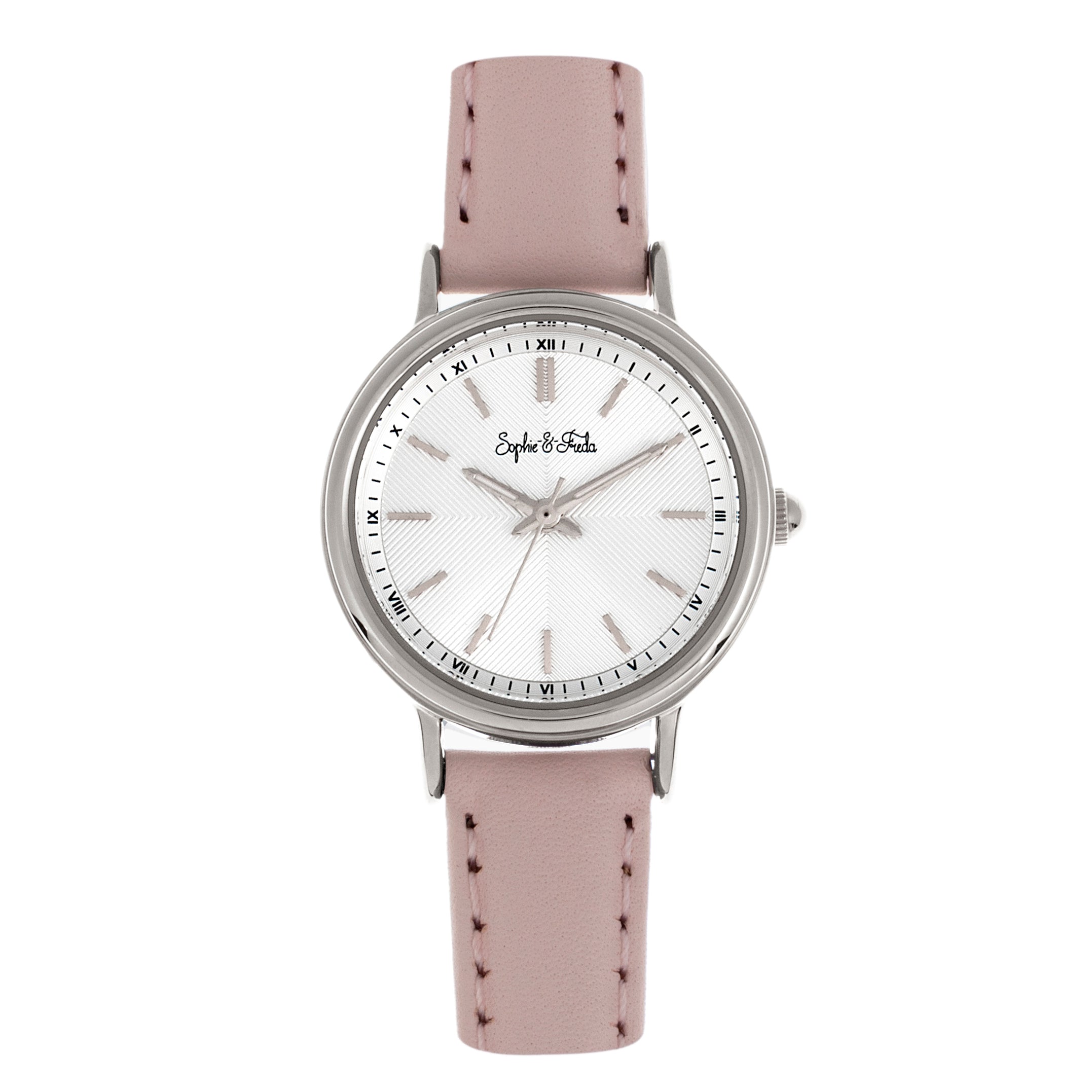 Sophie & Freda Berlin Leather-Band Watch - Light Pink - SAFSF4804