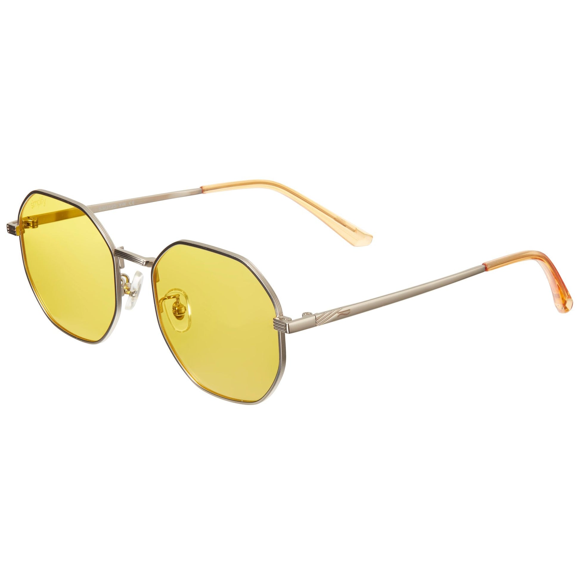 Simplify Ezra Polarized Sunglasses - Silver/Yellow - SSU125-YW