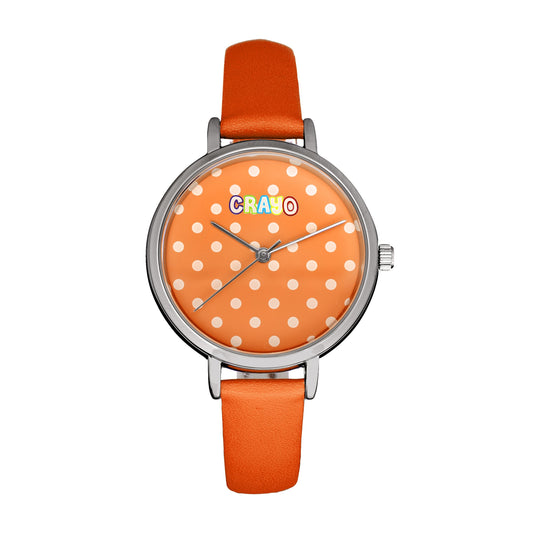 Crayo Dot Strap Watch - Orange - CRACR5901