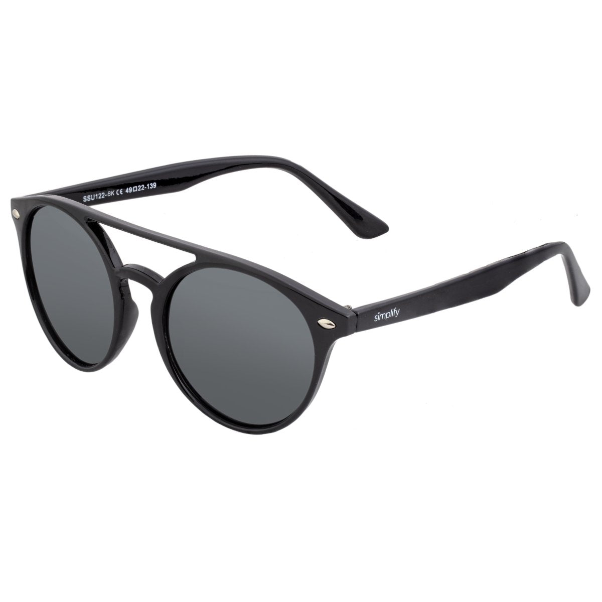 Simplify Finley Polarized Sunglasses - Black/Black - SSU122-BK