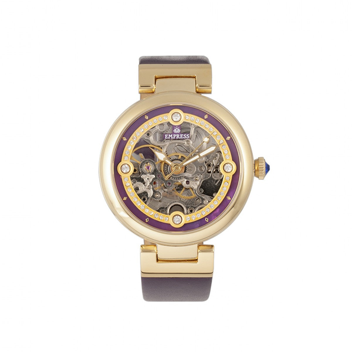 Empress Adelaide Automatic Skeleton Ladies Watch - Purple - EMPEM2506