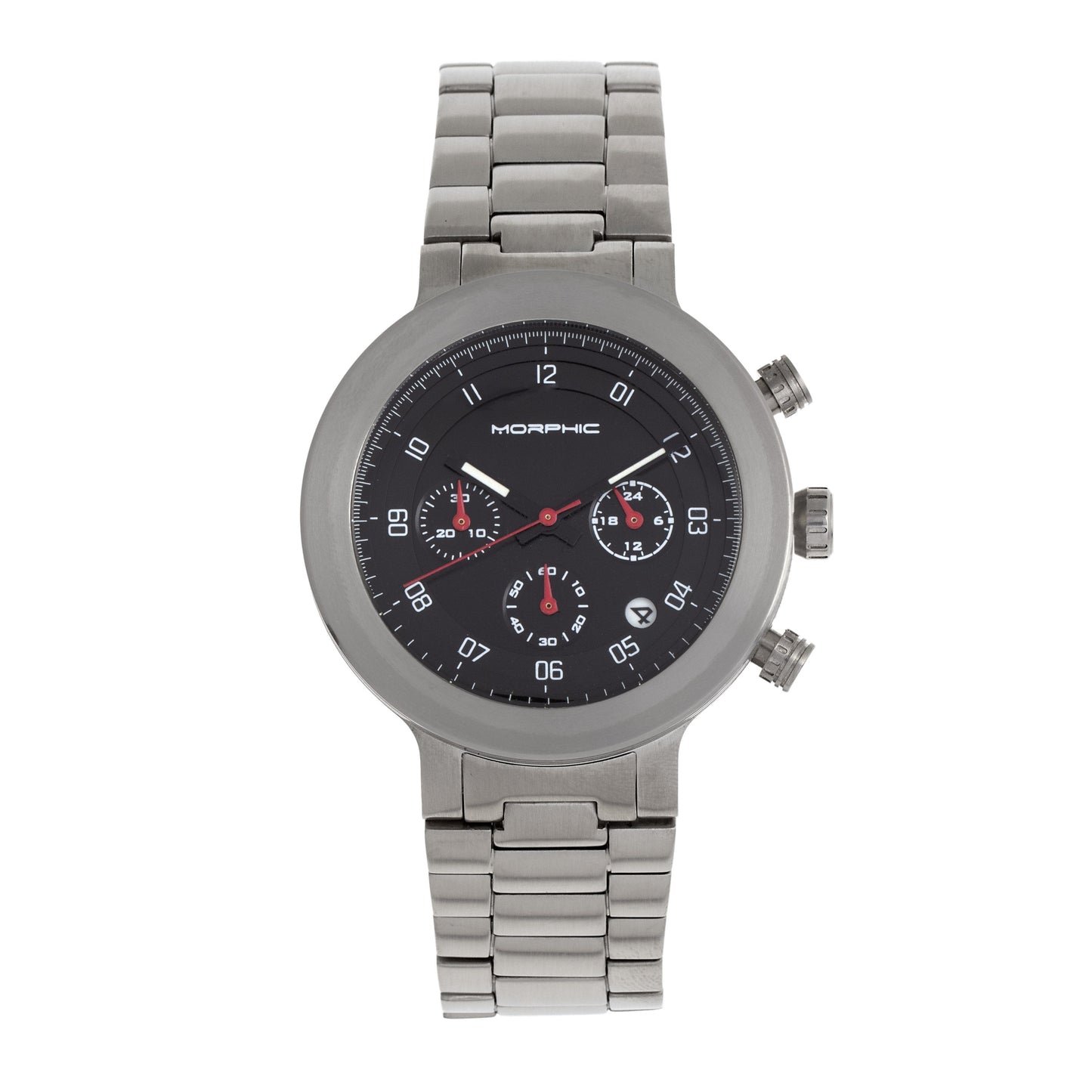 Morphic M78 Series Chronograph Bracelet Watch - Silver/Black - MPH7802