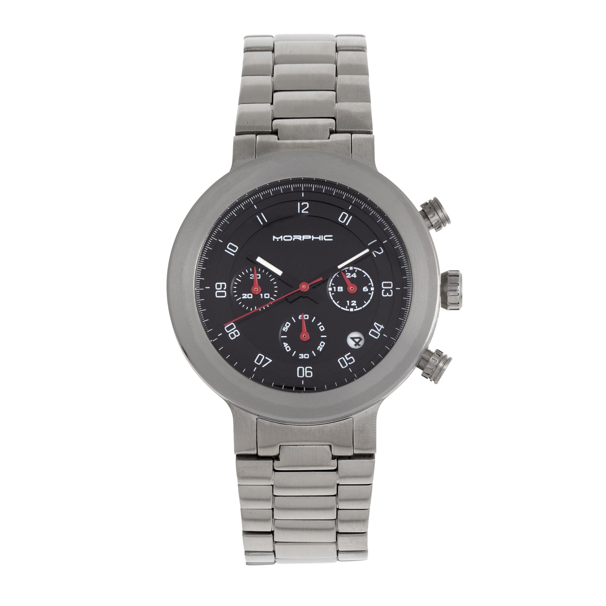 Morphic M78 Series Chronograph Bracelet Watch - Silver/Black - MPH7802