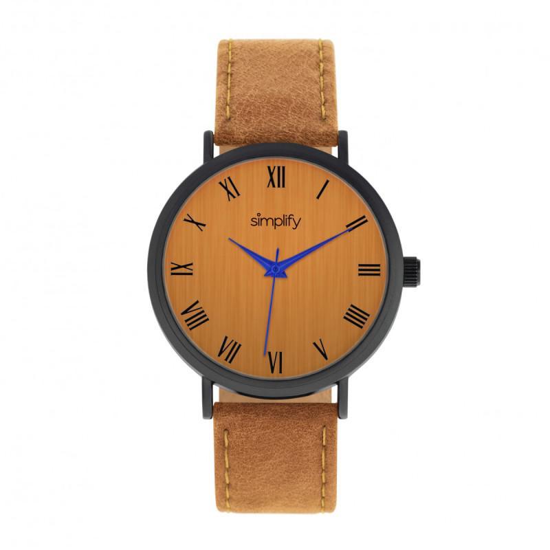 Simplify The 2900 Leather-Band Watch