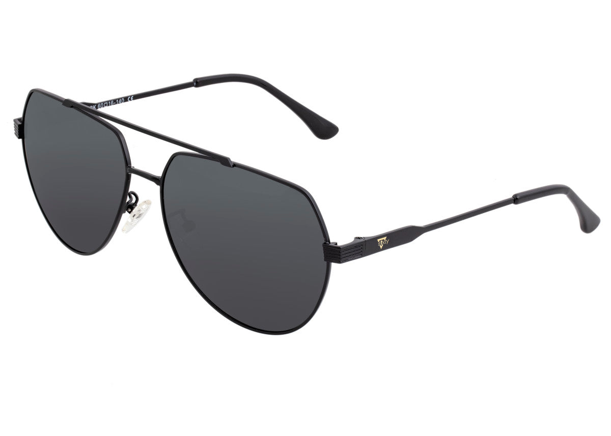 Sixty One Costa Polarized Sunglasses - Black/Black - SIXS111BK