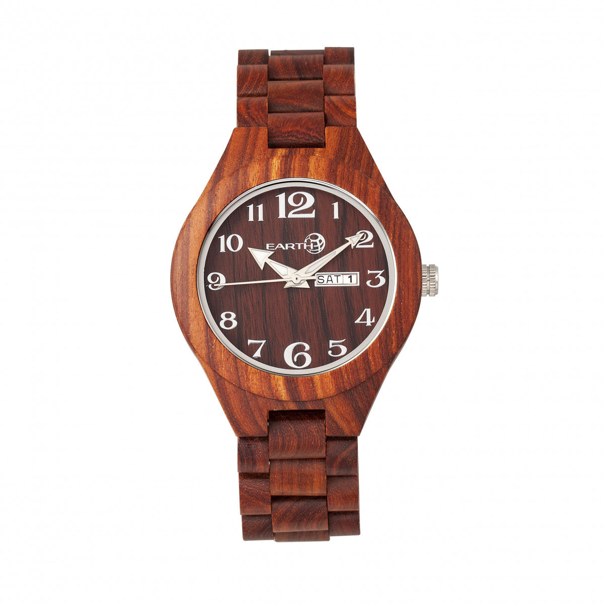 Earth Wood Sapwood Bracelet Watch w/Date - Ruumur