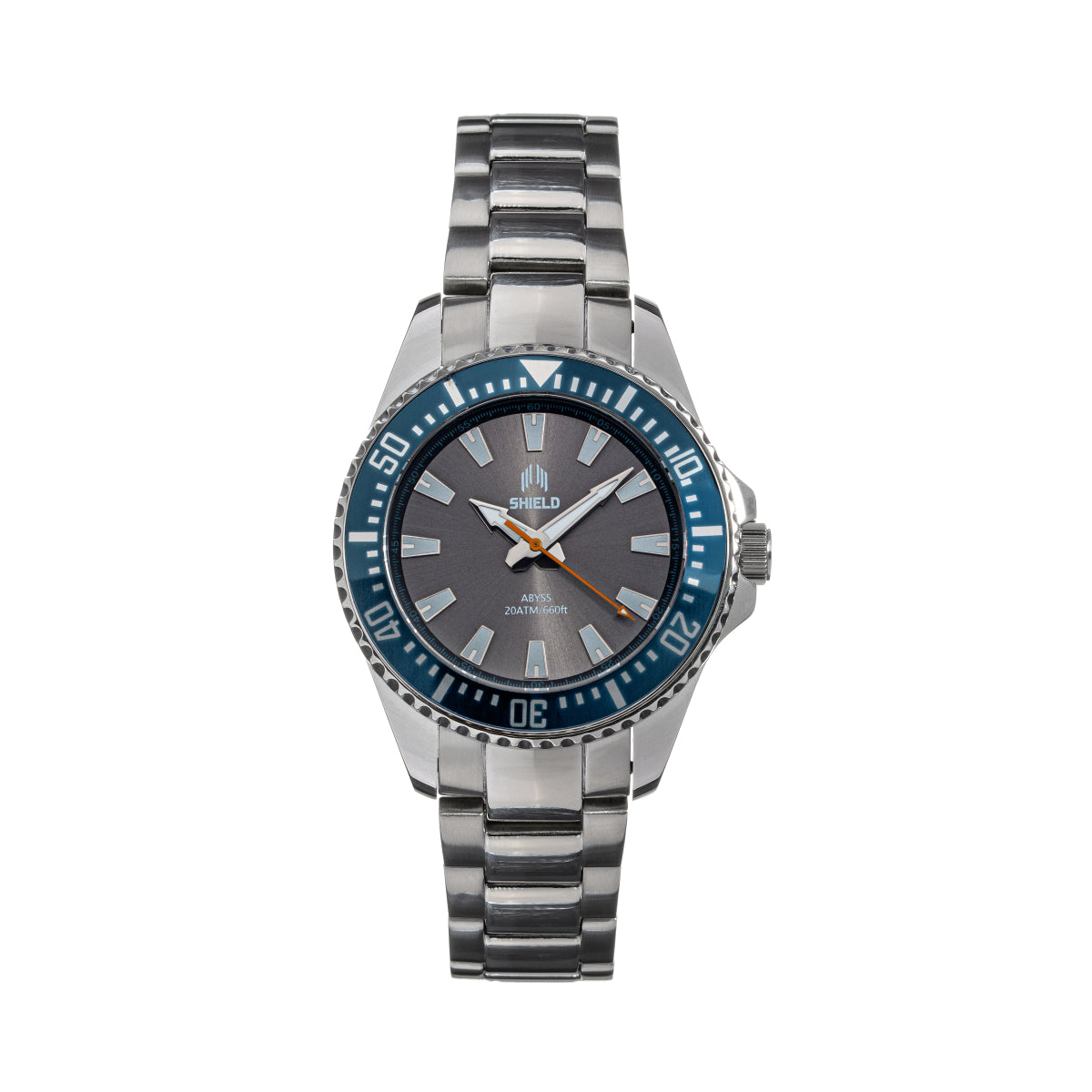 Shield Abyss Bracelet Watch - Grey/Light Blue - SLDSH111-4