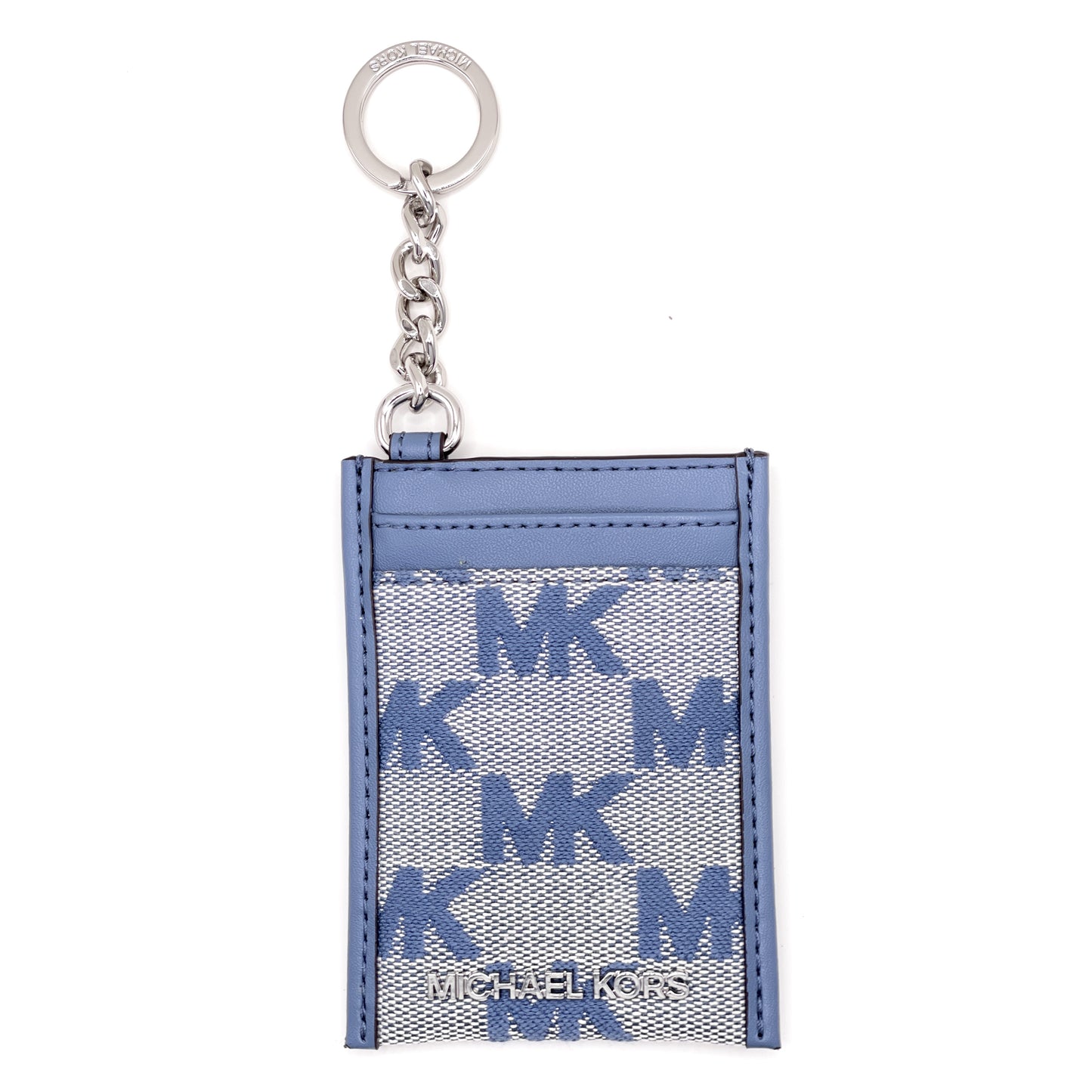 title:Michael Kors Women's Jet Set Travel Small North South Chain Card Case;color:Denim