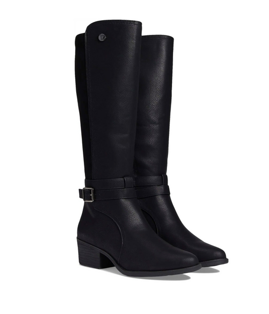 Filmore Boot with Buckle Strap in Black