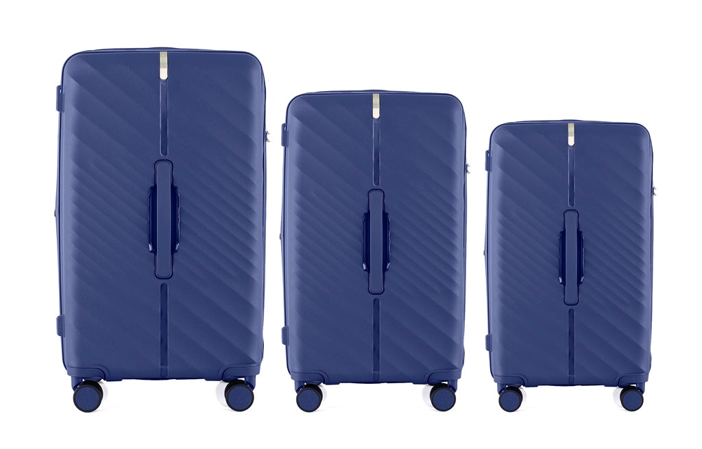 IZOD Gail Polycarbonate Hard shell Expandable Lightweight 360 Dual Spinning Wheels Combo Lock 28", 24", 20" 3 Piece Luggage Set