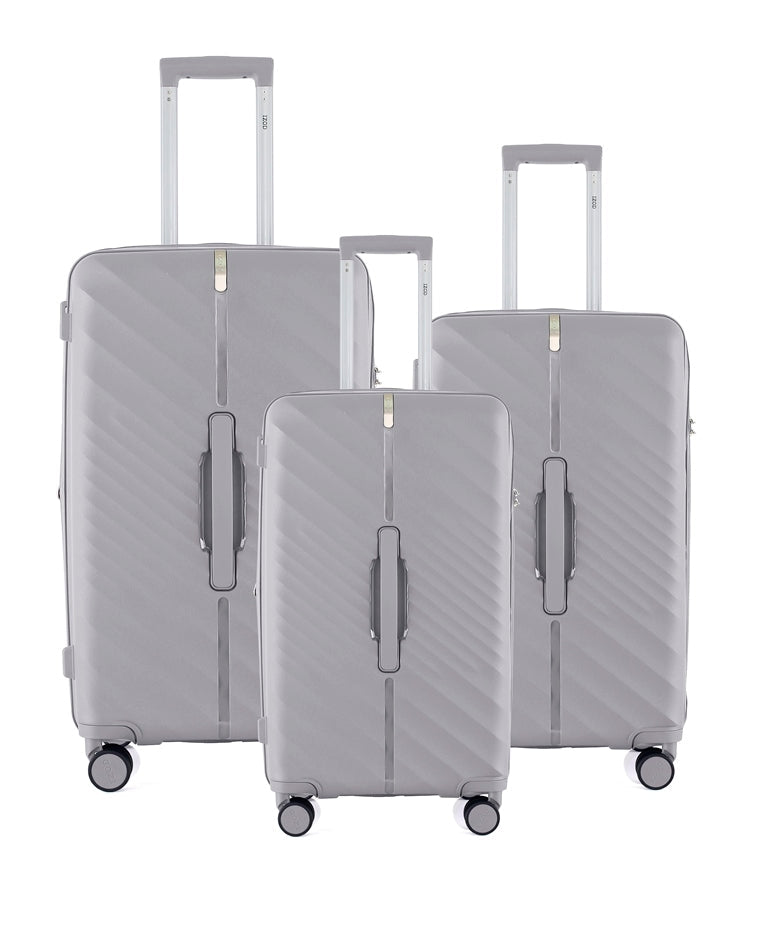 IZOD Gail Polycarbonate Hard shell Expandable Lightweight 360 Dual Spinning Wheels Combo Lock 28", 24", 20" 3 Piece Luggage Set