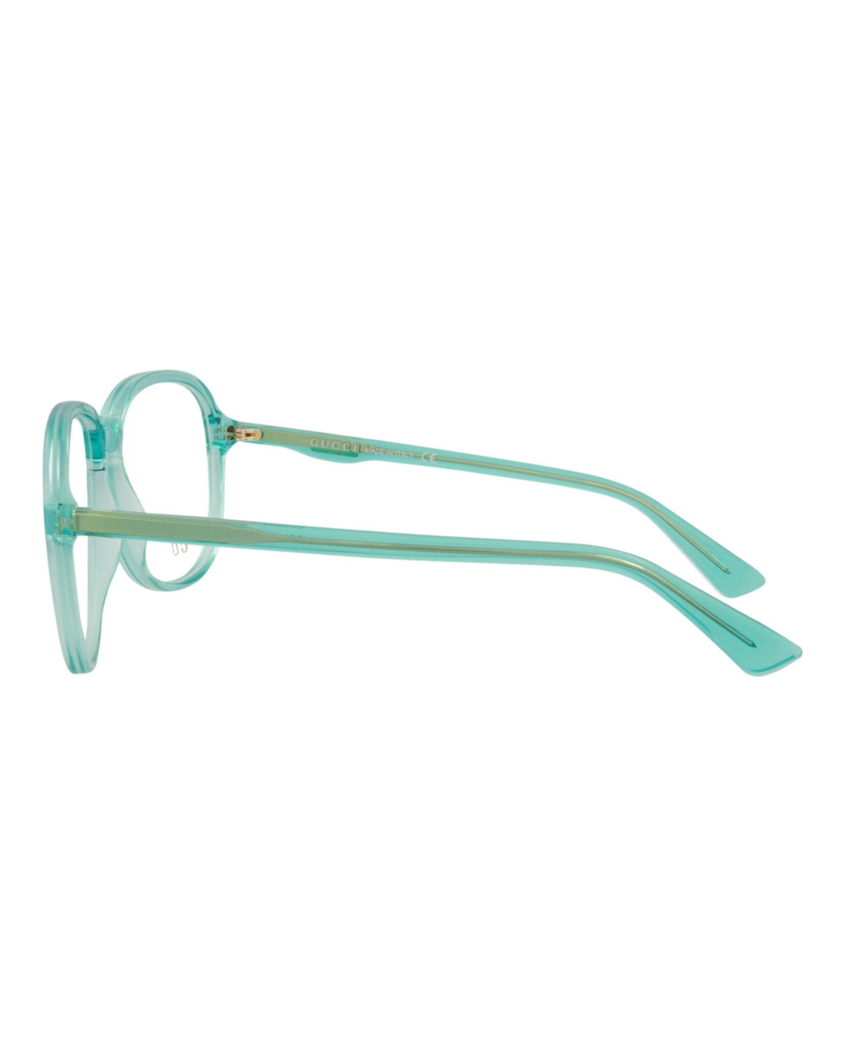 title:Gucci Core Optical, style # GG0259O-30002351003;color:Light Blue Light Blue Transparent