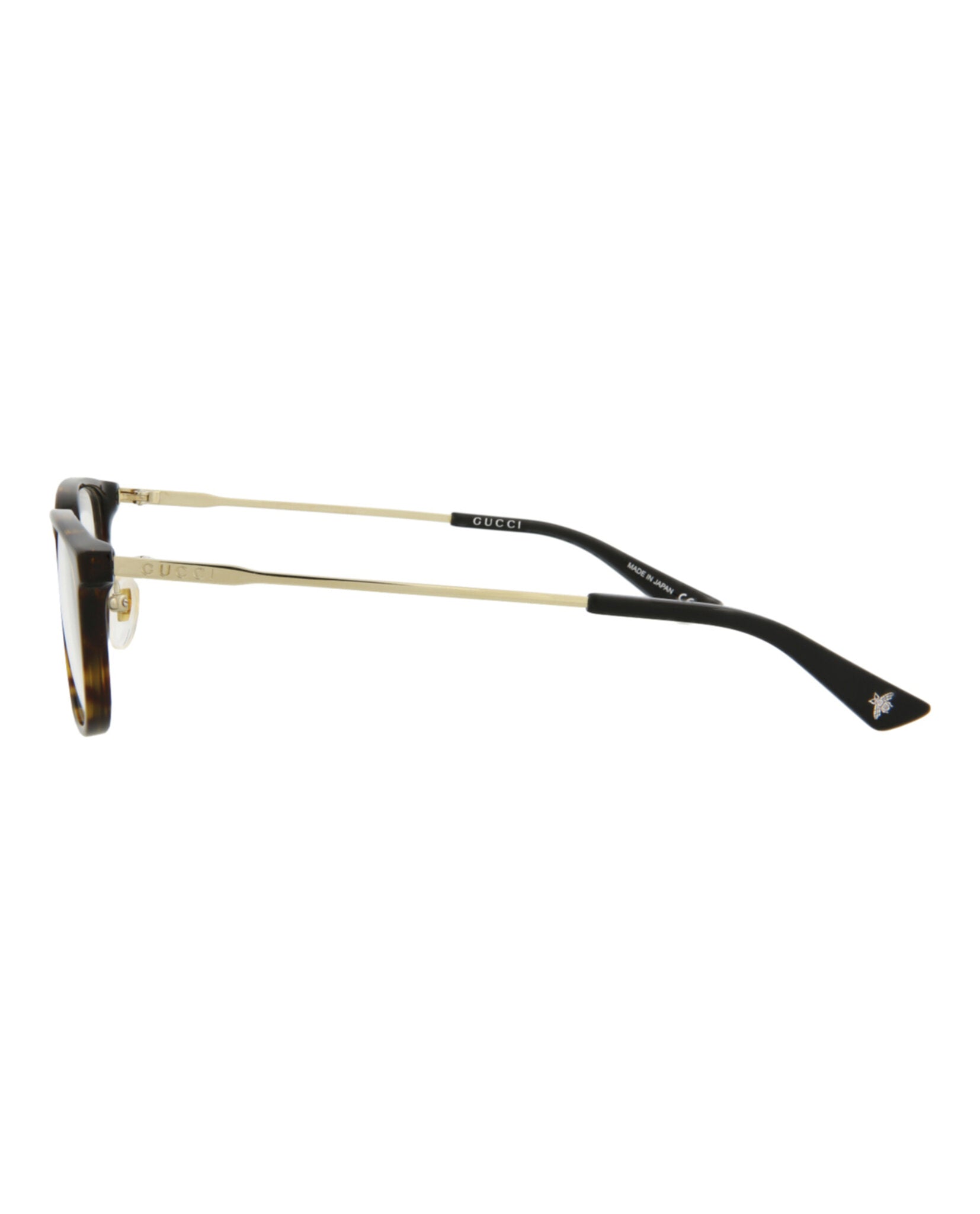 title:Gucci Novelty Optical, style # GG0324OJ-30002879002;color:Havana Gold Transparent