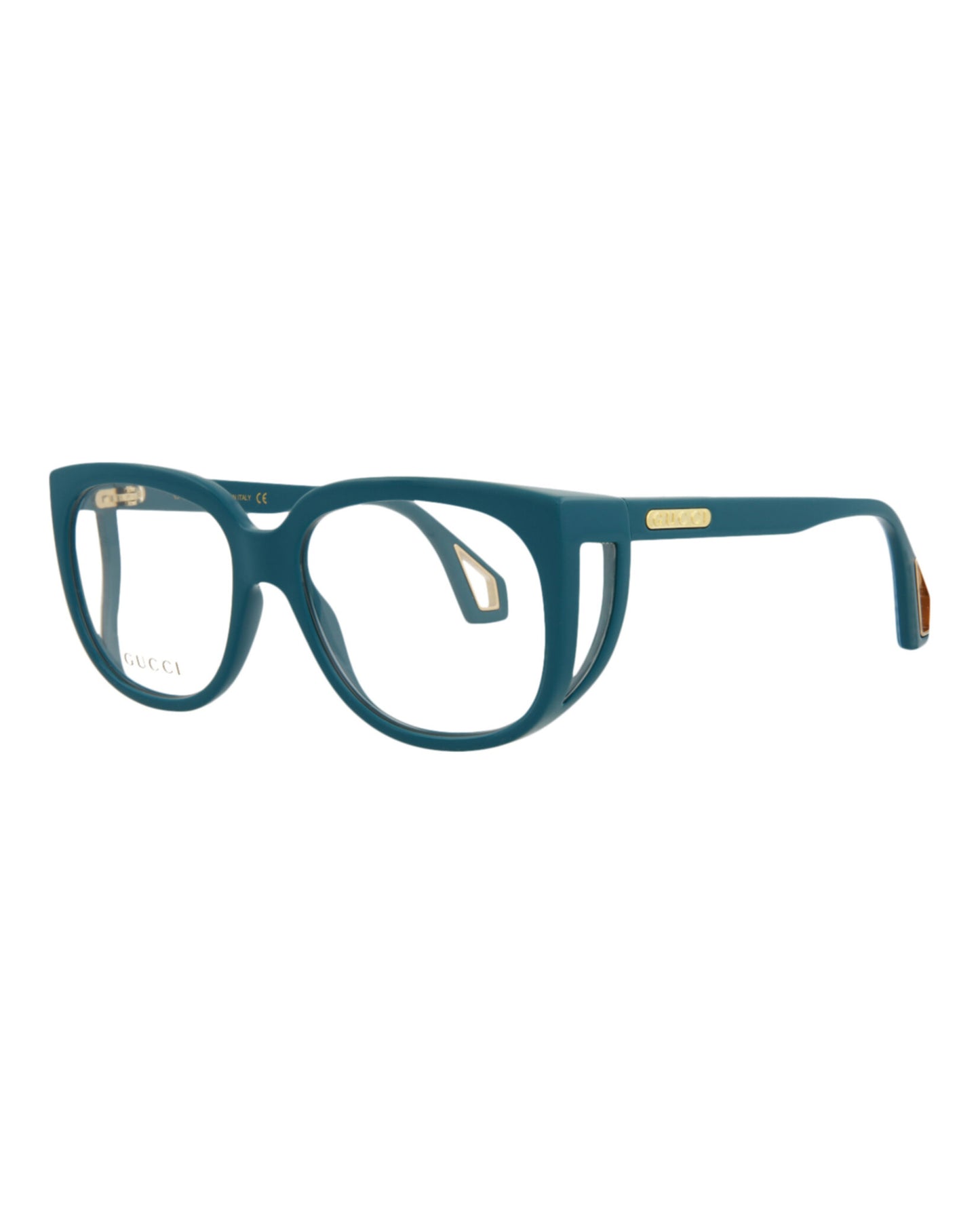 title:Gucci Novelty Optical, style # GG0470O-30006525003;color:Blue Blue Transparent