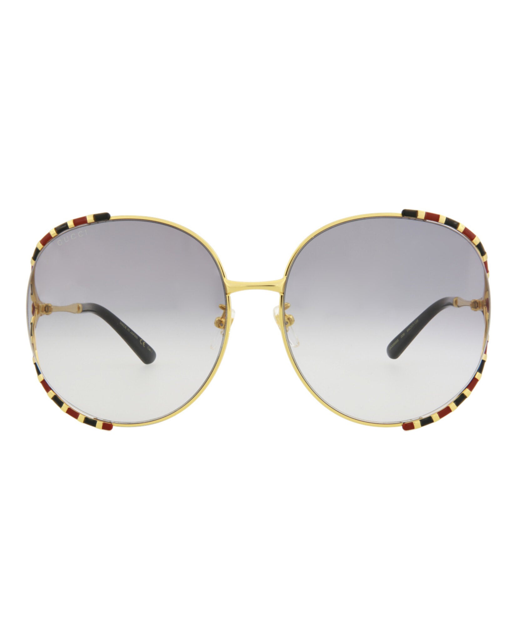 title:Gucci Women's GG0595S-30008116006 Novelty Sunglasses;color:Gold Gold Grey