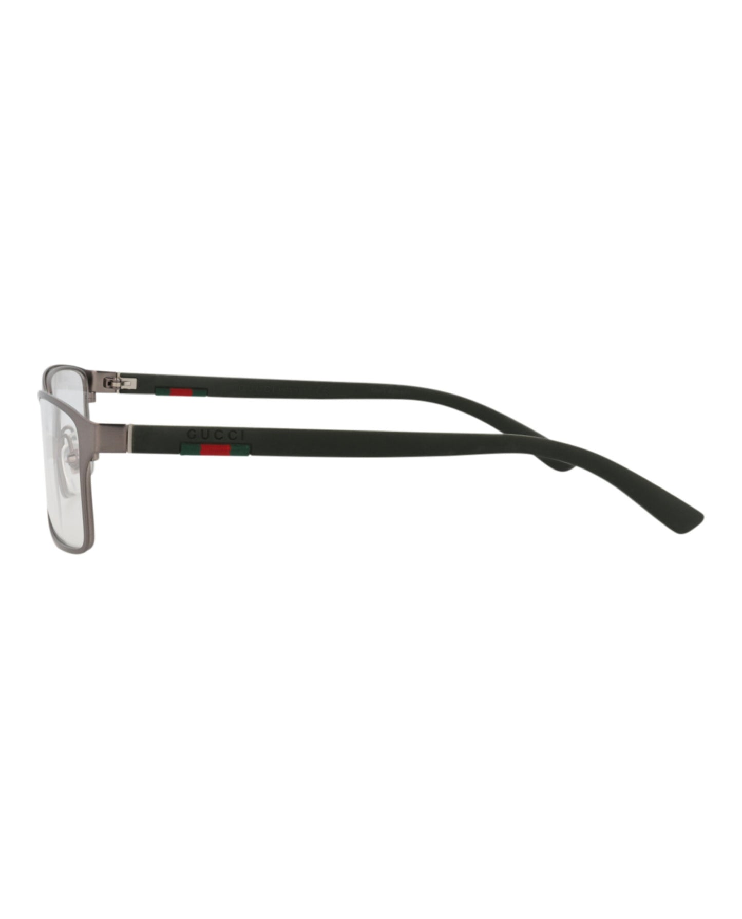 title:Gucci Square-Frame Metal Optical Frames;color:Ruthenium Green