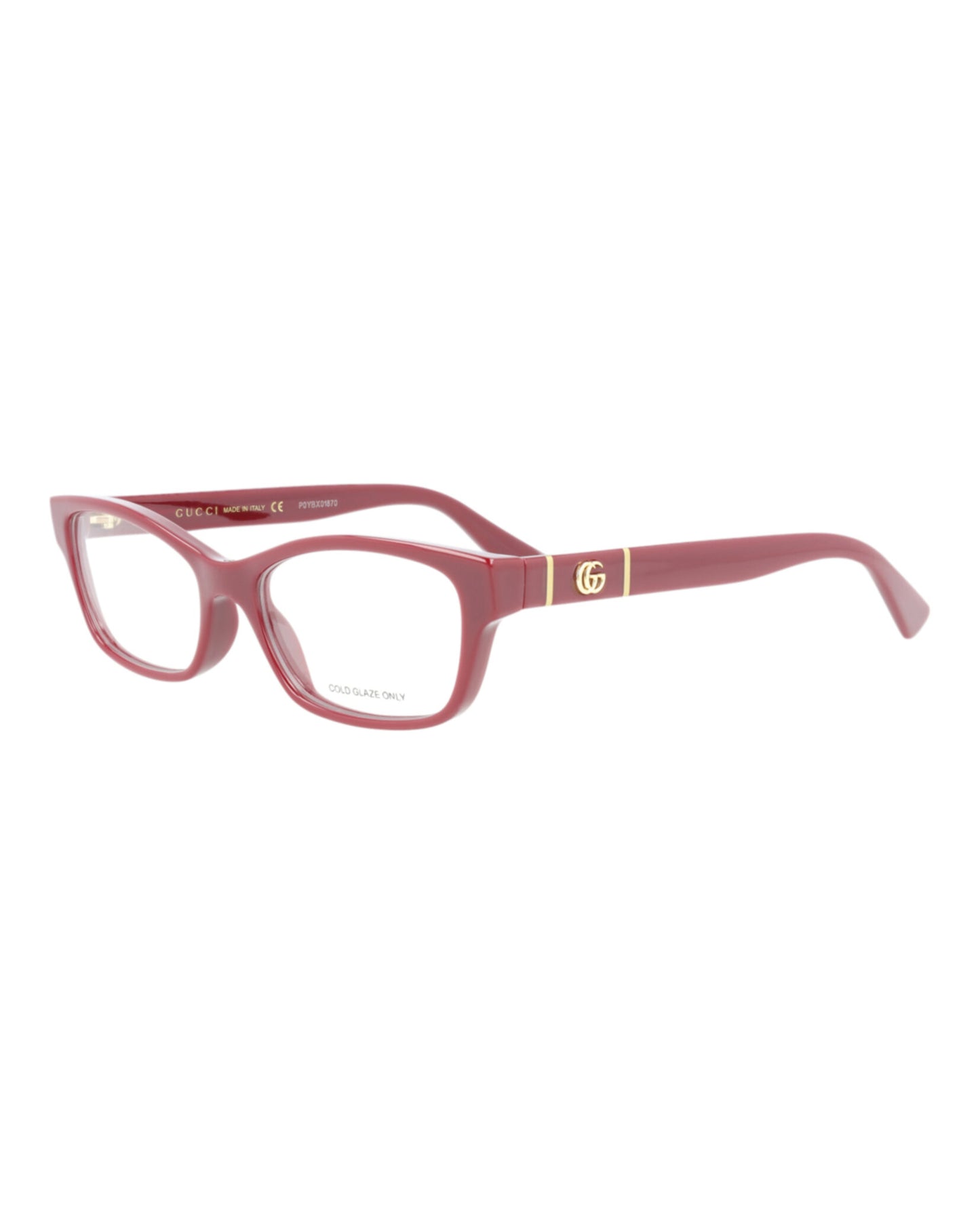 title:Gucci Cat Eye-Frame Injection Optical Frames;color:Burgundy Burgundy Transparent